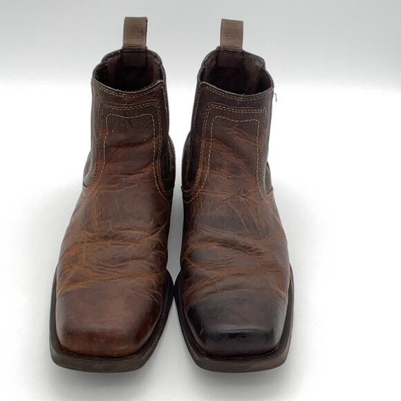 Ariat Booker Chelsea Wide Square Toe Boot Men 11EE Brown Leather Western main image 7